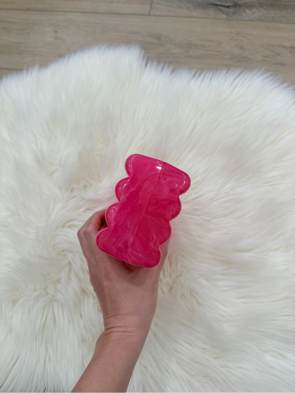 Cult Gaia Enid Clutch in Dragonfruit - Picture 6 of 11